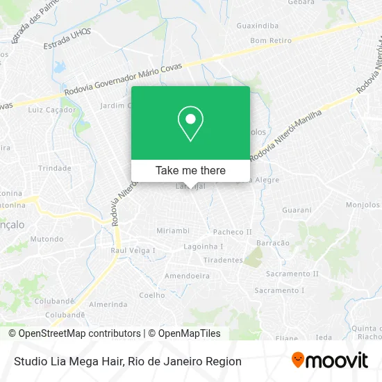 Studio Lia Mega Hair map