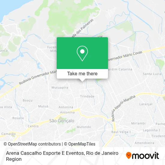 Arena Cascalho Esporte E Eventos map