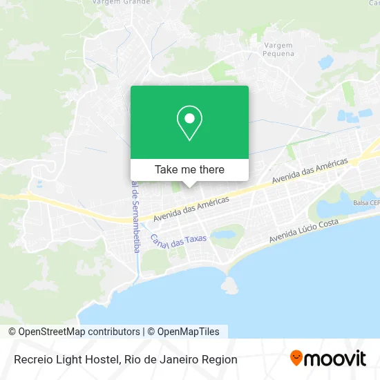 Recreio Light Hostel map
