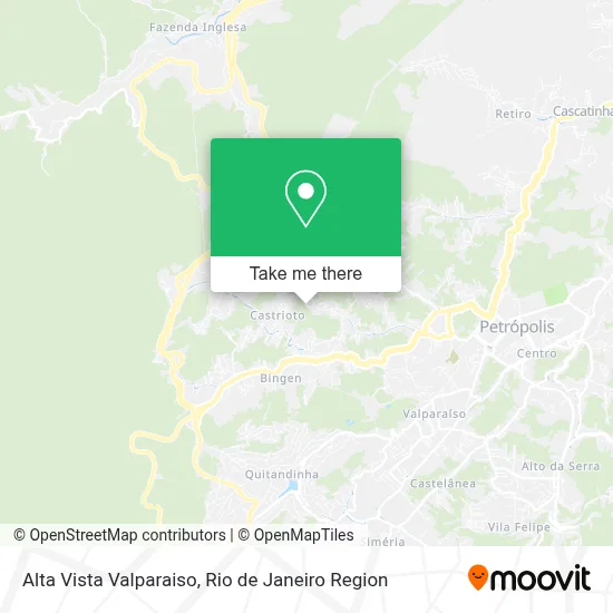 Alta Vista Valparaiso map