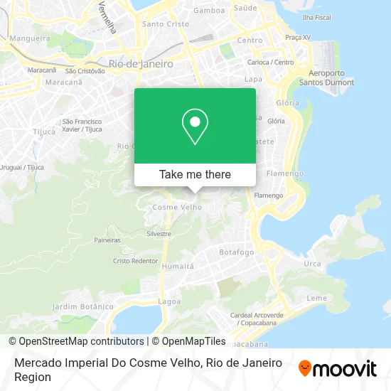 Mercado Imperial Do Cosme Velho map