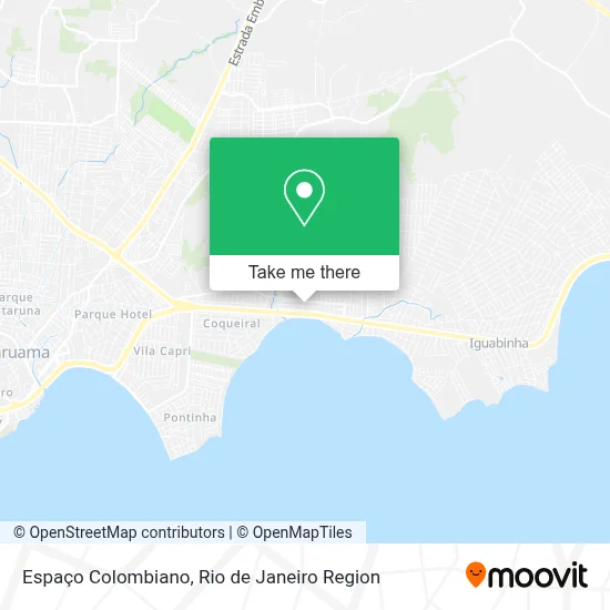 Espaço Colombiano map