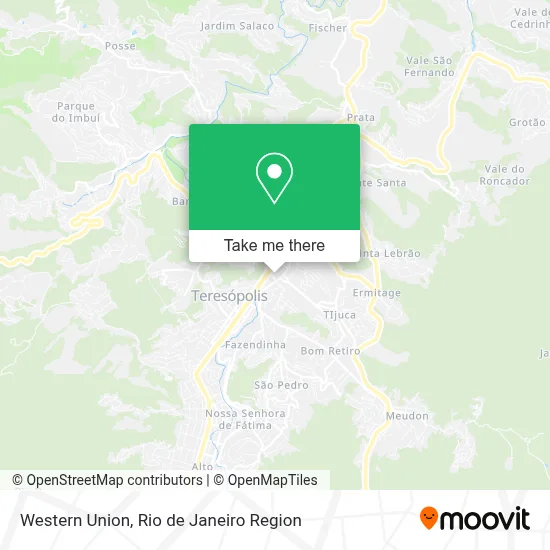 Western Union map