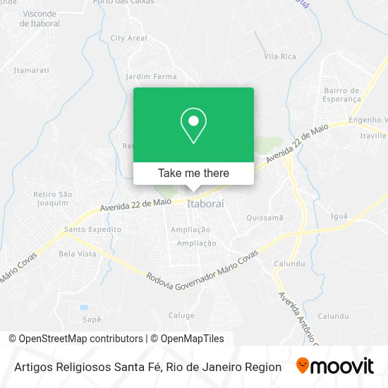 Artigos Religiosos Santa Fé map