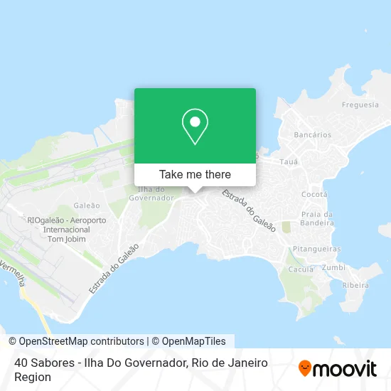 40 Sabores - Ilha Do Governador map