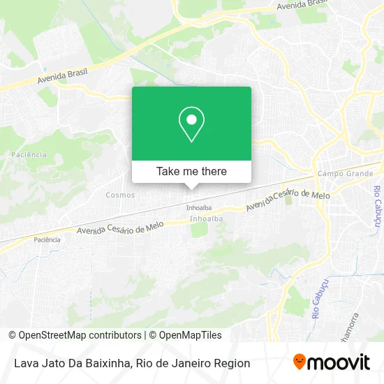 Lava Jato Da Baixinha map