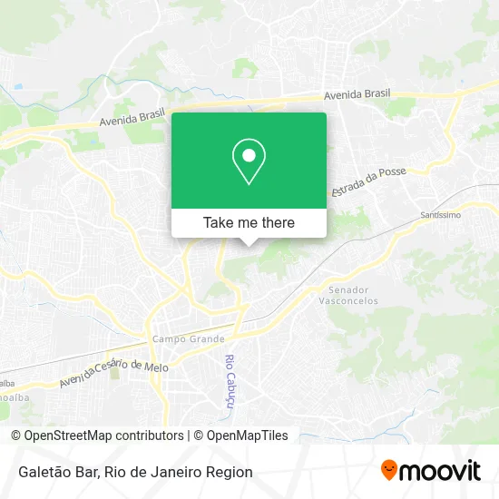 Galetão Bar map