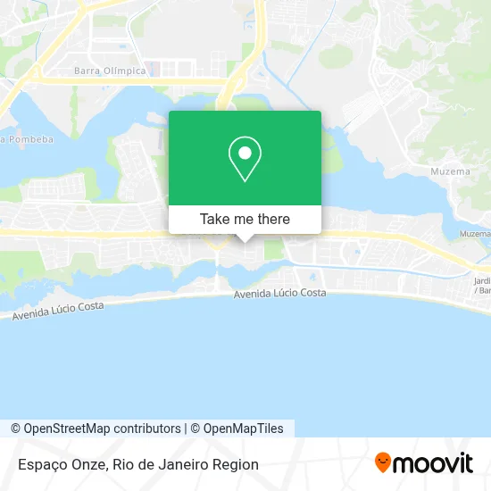 Espaço Onze map