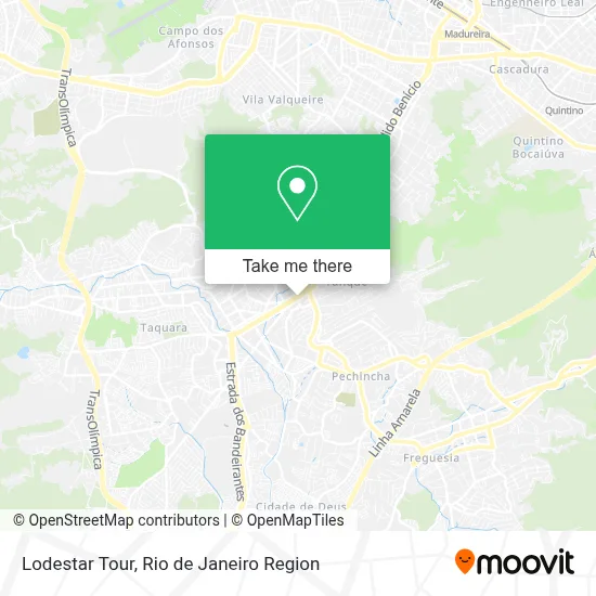 Lodestar Tour map