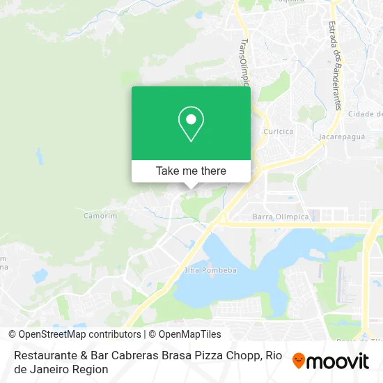 Restaurante & Bar Cabreras Brasa Pizza Chopp map