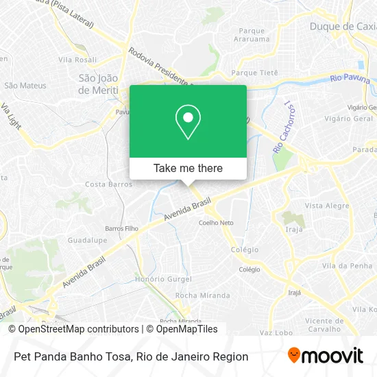Pet Panda Banho Tosa map