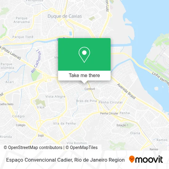 Espaço Convencional Cadier map