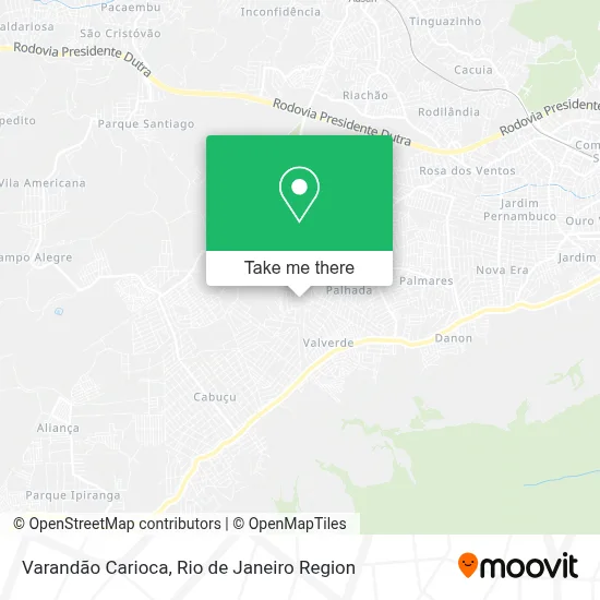 Varandão Carioca map