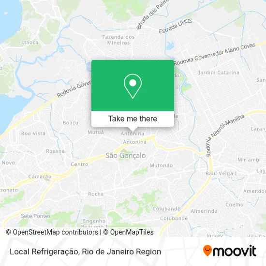 Local Refrigeração map