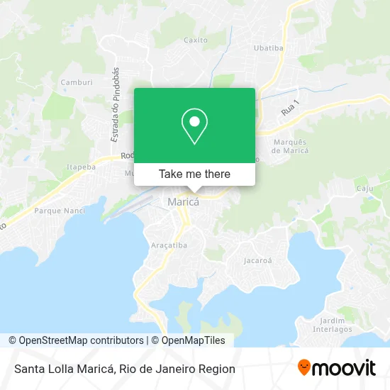 Santa Lolla Maricá map