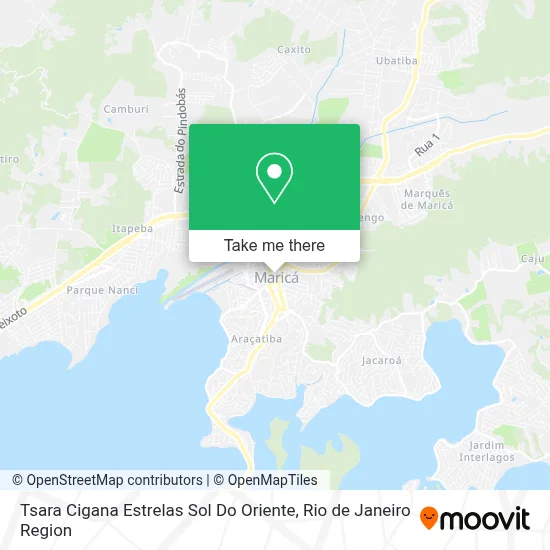 Tsara Cigana Estrelas Sol Do Oriente map