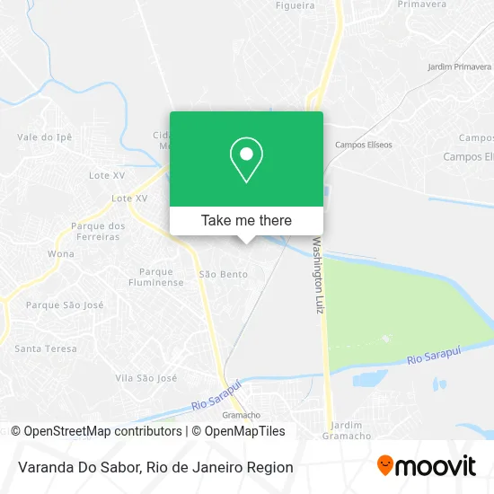 Varanda Do Sabor map