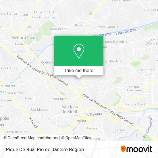 Pique De Rua map