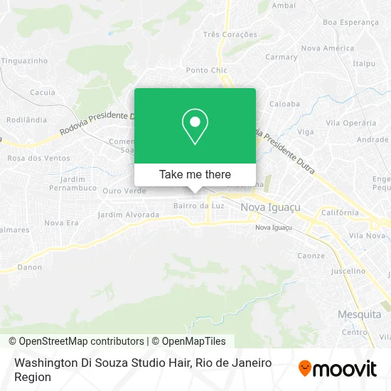 Washington Di Souza Studio Hair map