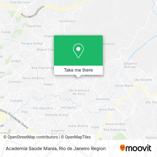 Academia Saúde Mania map