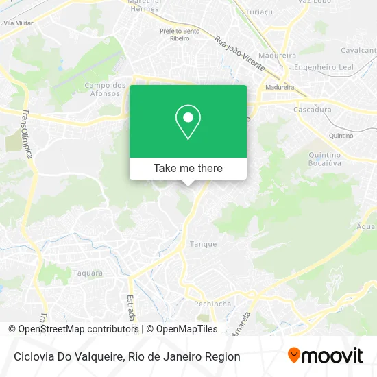Ciclovia Do Valqueire map