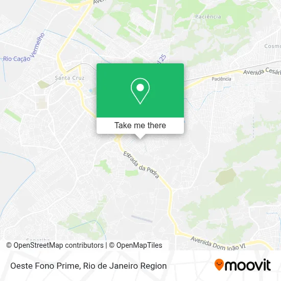 Oeste Fono Prime map