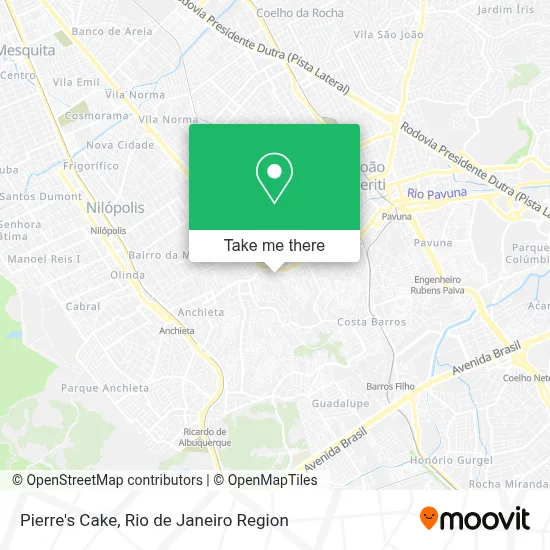 Pierre's Cake map