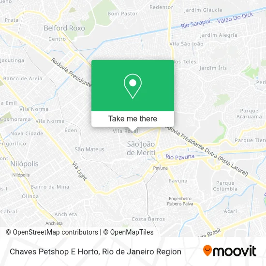 Chaves Petshop E Horto map