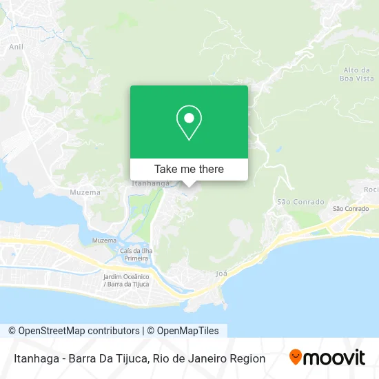 Itanhaga - Barra Da Tijuca map