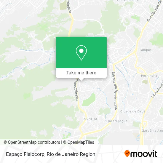 Espaço Fisiocorp map