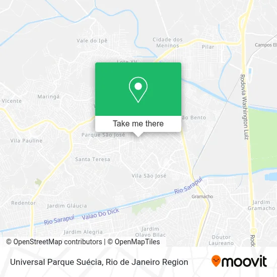 Universal Parque Suécia map