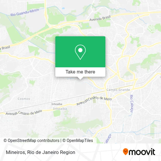 Mineiros map