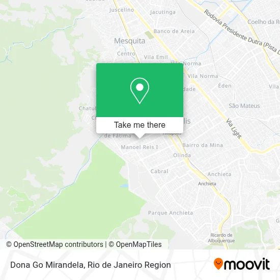 Dona Go Mirandela map