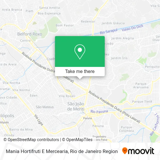 Mania Hortifruti E Mercearia map