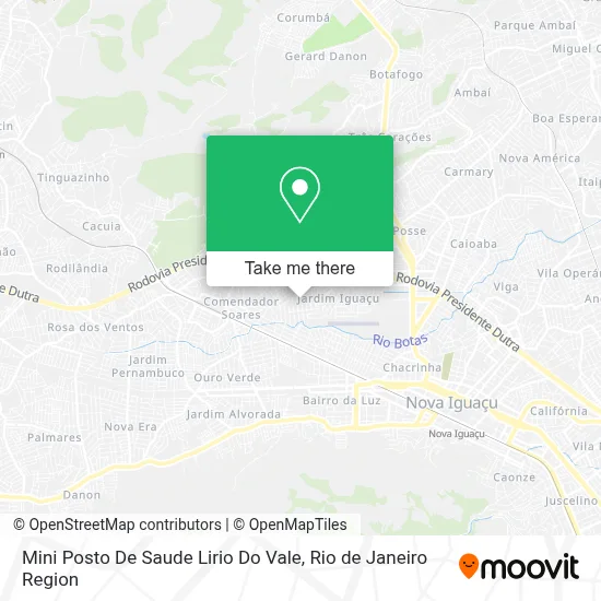 Mini Posto De Saude Lirio Do Vale map