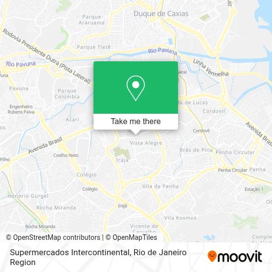 Supermercados Intercontinental map