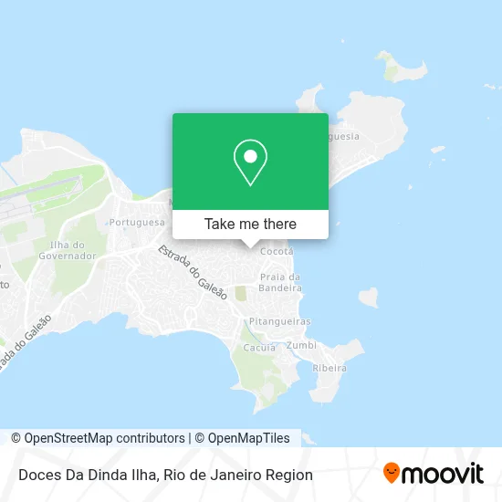 Doces Da Dinda Ilha map