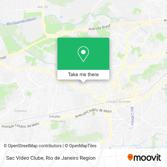 Sac Vídeo Clube map
