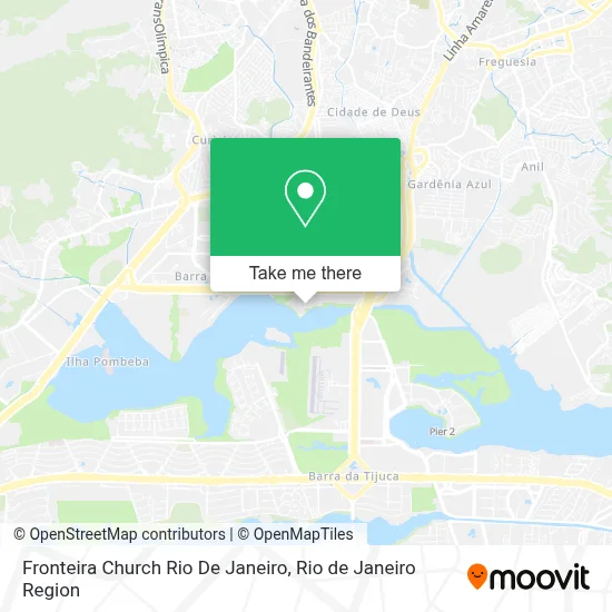 Fronteira Church Rio De Janeiro map