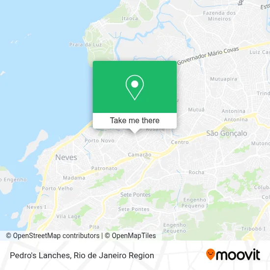 Pedro's Lanches map
