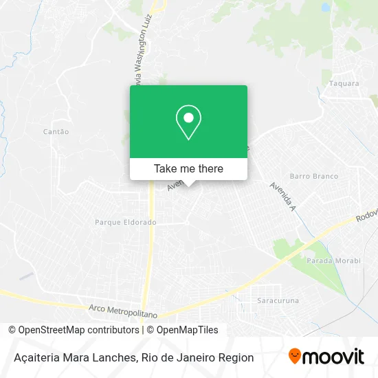 Açaiteria Mara Lanches map