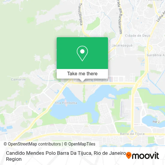 Candido Mendes Polo Barra Da Tijuca map