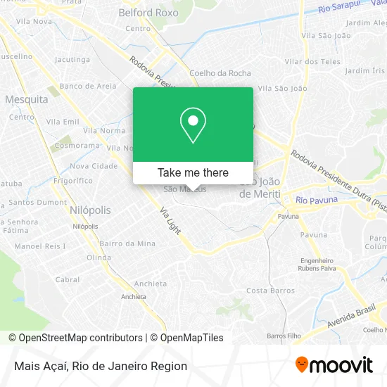 Mais Açaí map