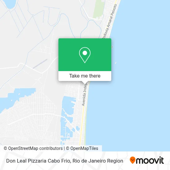 Don Leal Pizzaria Cabo Frio map