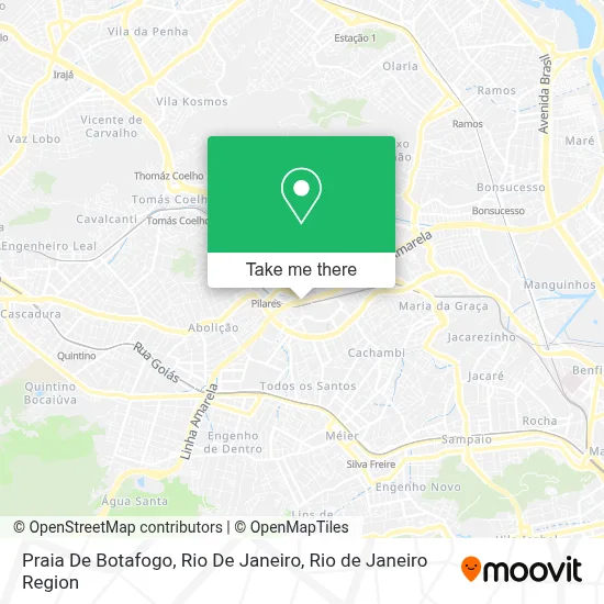 Praia De Botafogo, Rio De Janeiro map