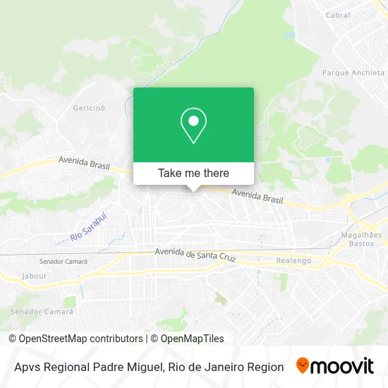 Apvs Regional Padre Miguel map