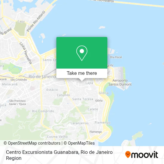 Centro Excursionista Guanabara map