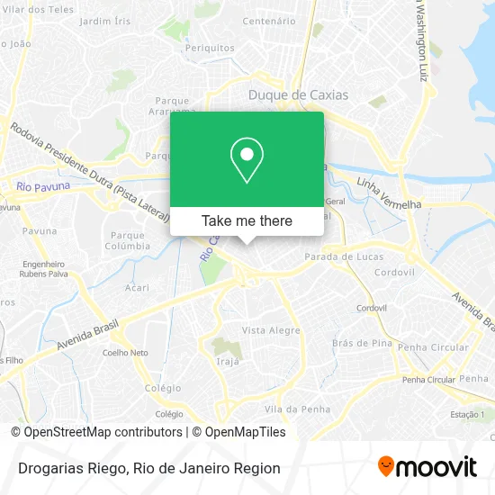 Drogarias Riego map