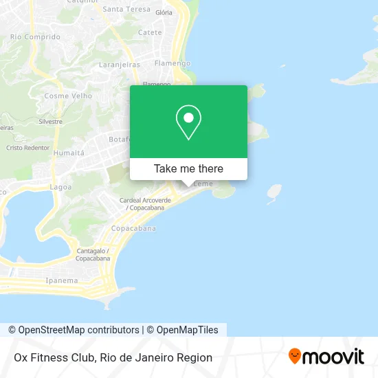 Ox Fitness Club map
