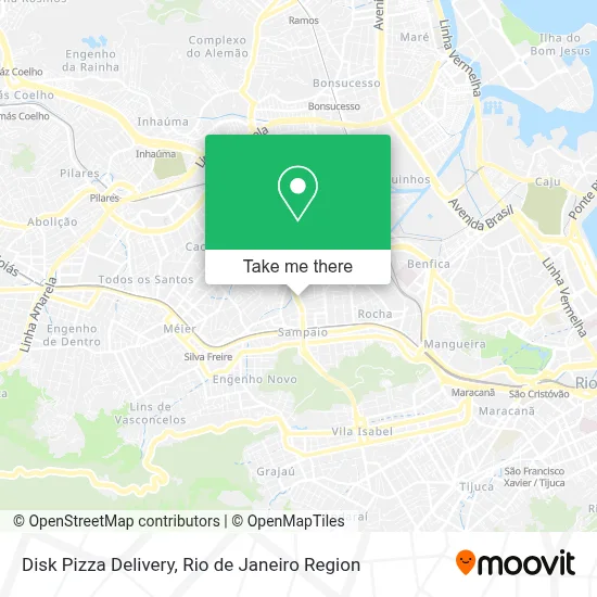 Disk Pizza Delivery map